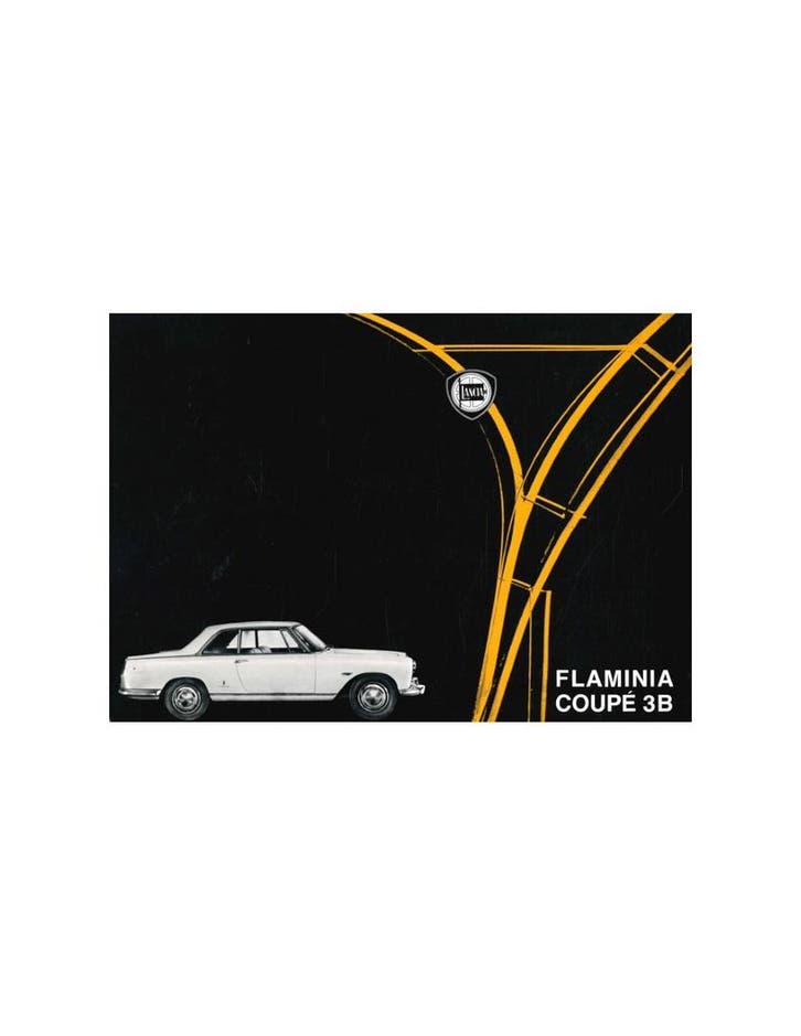1964 LANCIA FLAMINIA COUPÉ 3B BROCHURE, Livres, Autos | Brochures & Magazines