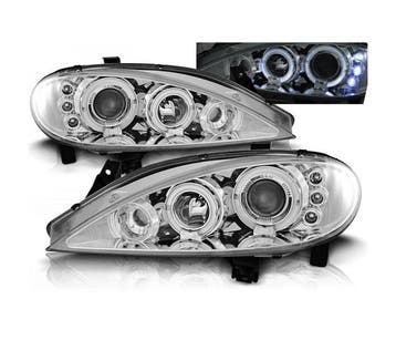 Angel Eyes koplampen Chrome geschikt voor Renault Megane, Verzenden, Nieuw, Renault