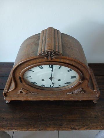 Tafelklok - Hout, Messing - 1930-1940 - Kienzle pendule, Antiek en Kunst