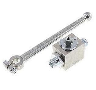 Anneau de coupe 8 L 2-Way Hydraulic Steel Ball Valve, Verzenden