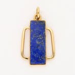 Pendentif - 14 carats Or jaune Lapis-lazuli, Bijoux, Sacs & Beauté, Bijoux anciens