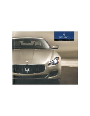 2013 MASERATI QUATTROPORTE BROCHURE ENGELS