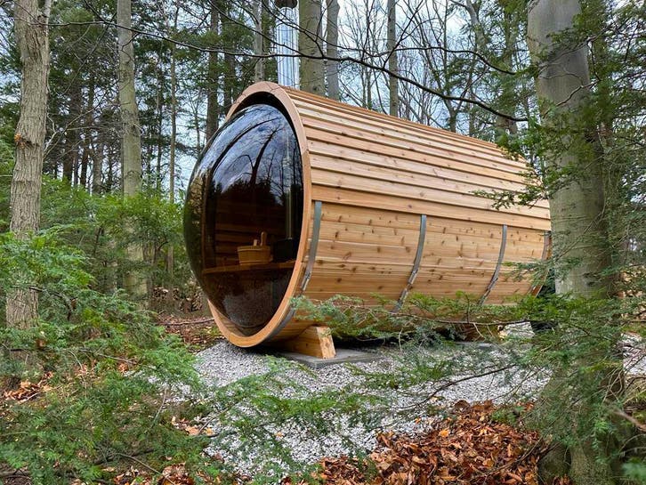 Canadese Red Cedar Buitensauna - Monderne Tuin Saunas, Sports & Fitness, Sauna, Envoi