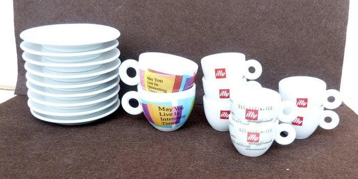 Illy - Matteo Thun - Tafelservies (18) - Porselein - Lotto, Antiquités & Art, Antiquités | Meubles | Tables