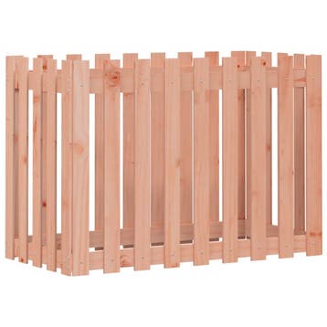 vidaXL Plantenbak verhoogd hekontwerp 100x50x70 cm massief, Verzenden