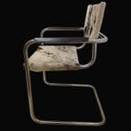 Fauteuil - Kalfsleer - Stoel, bekleding van koeienhuid