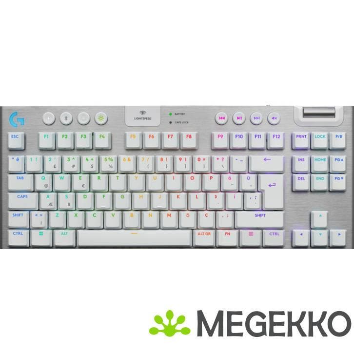 Logitech G G915 X Lightspeed TKL toetsenbord Draadloos Wit -, Computers en Software, Toetsenborden, Nieuw, Verzenden
