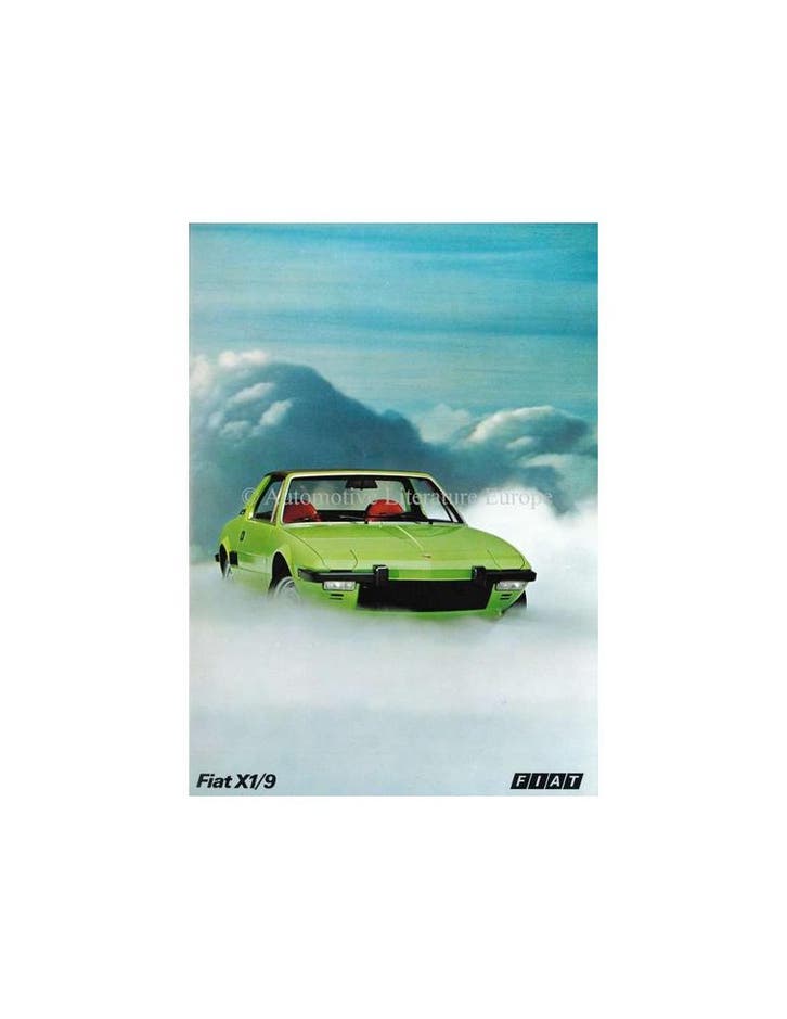 1973 FIAT X1/9 BROCHURE NEDERLANDS, Boeken, Auto's | Folders en Tijdschriften, Ophalen of Verzenden
