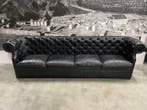Sofa - Chesterfield-stijl - Leder, Hout - 275 cm