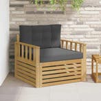 vidaXL Buitensofa Polyester Wit, Verzenden, Nieuw