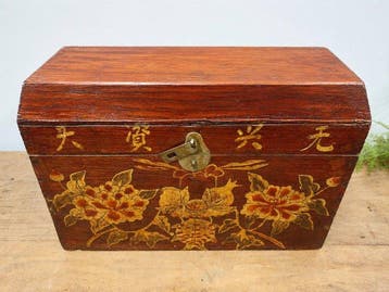 Caisse - Bois - valise faite à la main
