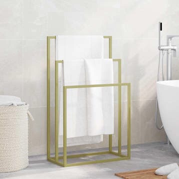 vidaXL Handdoekenrek vrijstaand 48x24x79 cm ijzer, Maison & Meubles, Salle de bain | Linge de bain & Accessoires, Verzenden