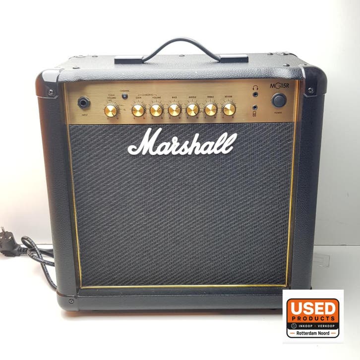 Marshall MG15R Gold versterker - Met Garantie, Muziek en Instrumenten, Versterkers | Bas en Gitaar, Gebruikt, Verzenden