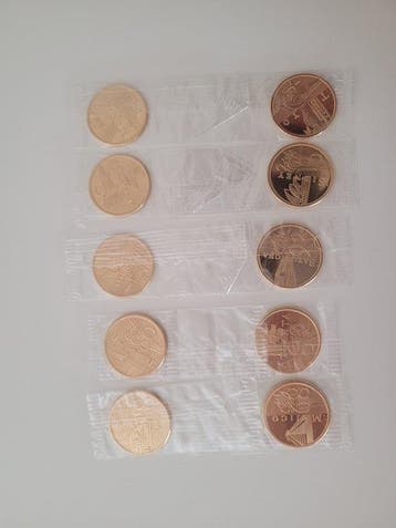 Pièces dor 22 carats des Jeux Olympiques - collection