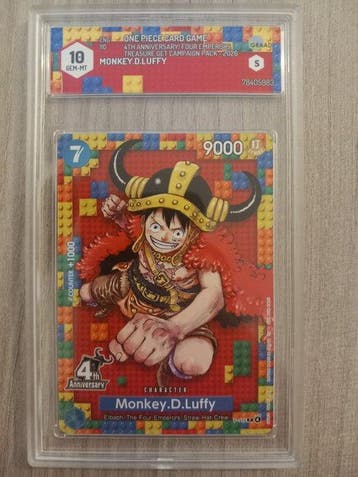 Bandai - 2 Graded card - One Piece - Monkey D. Luffy Promo, Hobby & Loisirs créatifs