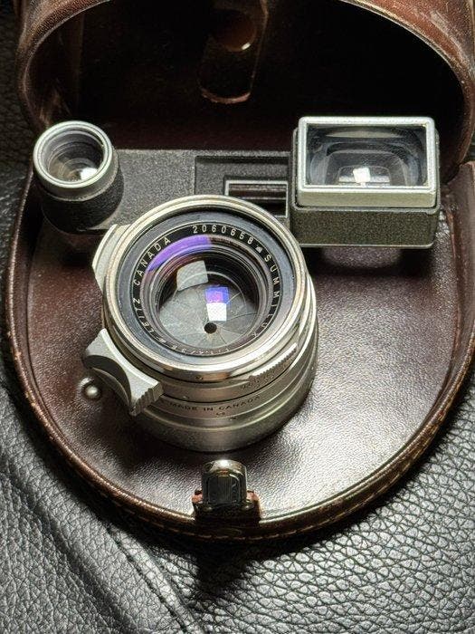 Leitz Summilux Steel Rim 35mm f/1.4 V1 avec, Verzamelen, Foto-apparatuur en Filmapparatuur