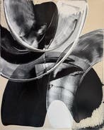 Christian Sauer - konvex sw #9 - XXL, Antiquités & Art, Art | Peinture | Moderne