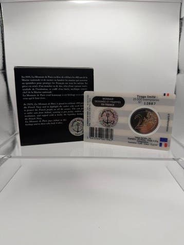 Frankrijk. 2 Euro 2026 Marine Française (2 monnaies) Proof