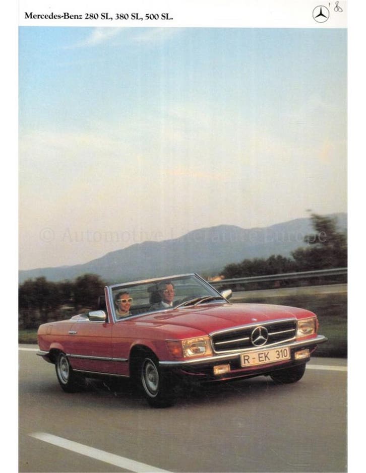 1980 MERCEDES BENZ SL BROCHURE FRANS, Livres, Autos | Brochures & Magazines