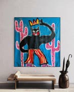 Timo Wedell - Western Black Panther - XXL - Basquiat Style