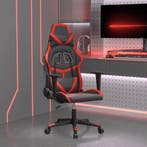 vidaXL Massage gamestoel kunstleer zwart en rood, Verzenden