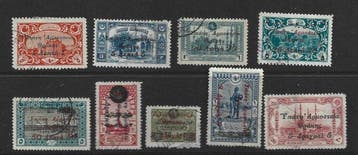 Griekenland 1920 - Thrace 1920 twee zeldzame selecties: 1., Postzegels en Munten, Gestempeld