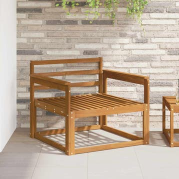 vidaXL Buiten Midden Sofa Naturel, Verzenden