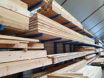 Draagarmstelling NIEUW 3,5 m hoog met 4 niveaus 1,2 m diep, Verzenden