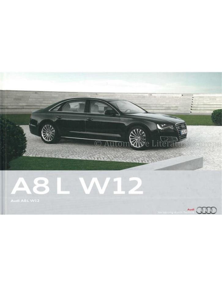 2010 AUDI A8 L W12 HARDCOVER BROCHURE SPAANS, Boeken, Auto's | Folders en Tijdschriften