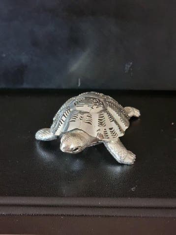 Christofle - Beeldje - TORTUE - Verzilverd