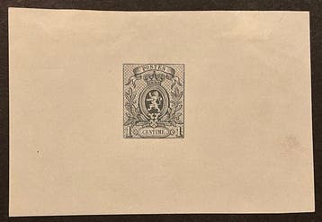 België 1895 - Kleine Leeuw : herdrukken op velletjes (licht, Gestempeld