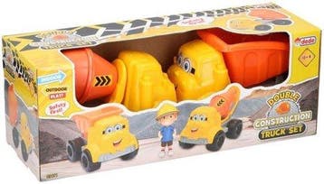 2dekans | Lets Play Speelset Bouwtrucks - 2 Stuks -, Ophalen of Verzenden, Nieuw