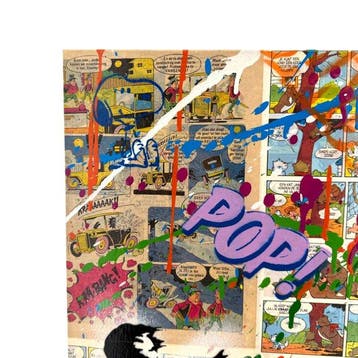 Koen Betjes (1992) - Banksy Balloon Girl x Comics x Collage
