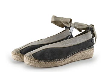 Shabbies Amsterdam Espadrilles in maat 38 Grijs, Espadrilles, Shabbies Amsterdam, Verzenden, Zo goed als nieuw
