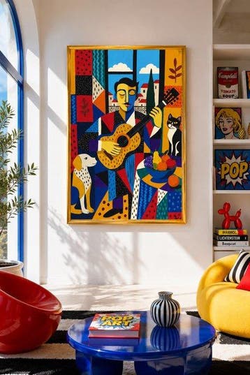 Adri Q 120 x 90 cm - Melodía del Músico en el Balcón