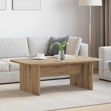 vidaXL Salontafel Artisan Eiken 93 x 53 x 33 cm Bewerkt hout, Verzenden
