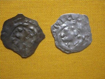 Hertogdom Normandië Lot de 2 Deniers, ca. XI-XII siècles, Postzegels en Munten