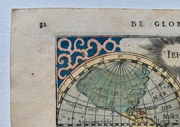 World - Wereld; P. Bertius - De Globo Terrae. - 1601-1620, Nieuw