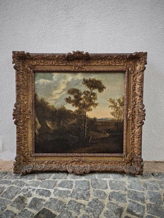 Artista nordico italianizzante (XVIII) - Paesaggio, Antiek en Kunst, Kunst | Schilderijen | Klassiek