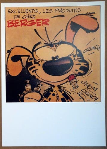 Franquin, André - 2 Offset Print - Gaston, Marsupilami -, Boeken, Nieuw