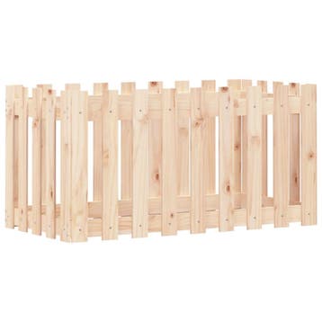 vidaXL Plantenbak verhoogd met hekontwerp 100x50x50 cm, Verzenden