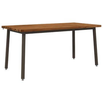 vidaXL Vierkante Eettafel 160 x 70 x 75 cm Massief Acacia, Huis en Inrichting, Tafels | Eettafels, Verzenden, Nieuw