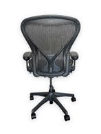 Herman Miller Aeron Full Option Incl. PostureFit (Maat B), Verzenden, Zwart, Zo goed als nieuw, Bureaustoel