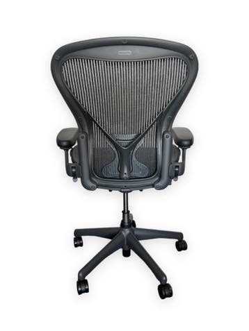 Herman Miller Aeron Full Option Incl. PostureFit (Maat B), Verzenden, Zwart, Zo goed als nieuw, Bureaustoel