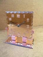 Horloge de table - Art déco Pendule Moderniste. Verre miroir, Antiquités & Art