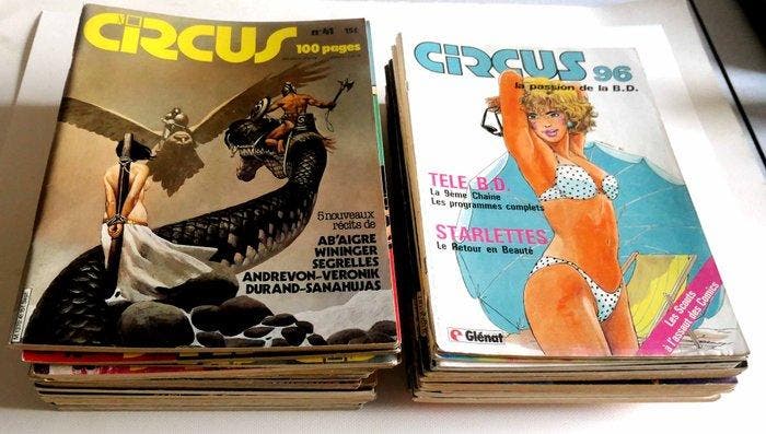 Circus - 35 Tijdschriften - Eerste druk - 1976/1986, Livres, BD