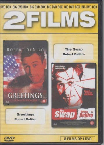 2 films op 1 dvd Greetings en The Swap (dvd nieuw), Ophalen of Verzenden