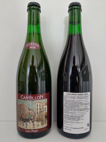 Cantillon - Lou Pepe Geuze 2020 & Lou Pepe Kriek 2023 - 75cl, Nieuw