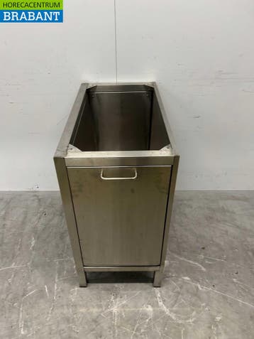 Caisson en acier inoxydable avec porte à déchets 44,5 x 81 x, Verzenden