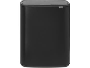 Brabantia Bo Touch Bin - Prullenbak - 60 liter - Matt Black, Verzenden, Zo goed als nieuw